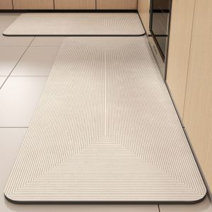 Nordic wind absorbent diatom mud mat kitchen wear-resistant oil absorbent mat household long dry fast dirt and non-slip mat