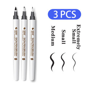 STA 1/4pcs Ultra-fine Soft-tipped Sign Pen Brush Black Signature Pen Marker Pen Creative DIY Journal Student Supplies Stationery