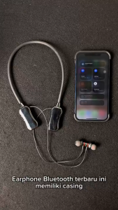 MIVOK Neckband Earphone Bluetooth 5.4 Bass Mantap Anti Air & Sweatproof - Baterai Tahan Lama 180 Jam Untuk Gym & Lari