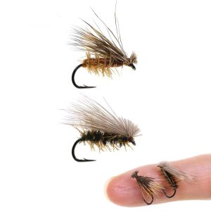6PCS #14 Elk Hair Caddis Fly Floating Deer Hair Stonefly Dry Fly Trout Artificial Emerger Mayfly Grayling Fishing Lures