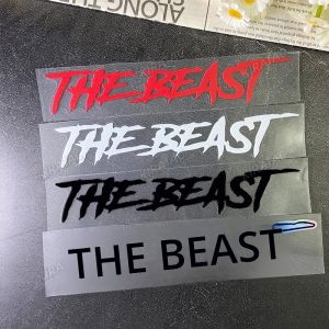 THE BEAST หมวกกันน็อครถจักรยานยนต์สติกเกอร์กันน้ําสําหรับมอเตอร์ไซด์ถังน้ํามันเชื้อเพลิง Fender ด้านหน้า Fairing ไฟฟ้าสกู๊ตเตอร์ไวนิล Decals