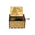 ธีมเพลงกล่องไม้ Hand Cranked Queen Jurassic Park Neverland Casket caja ดนตรีวันวาเลนไทน์วันเกิดวันหยุดของขวัญ. 