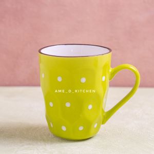 NEW!! Mug bijian keramik polkadot honey 4 warna