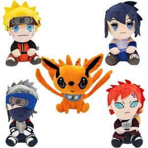 Bandai | 20CM New Naruto Plush Doll Creative Cute Pillow Hokage Simulation Doll Childrens Birthday Gift Collection Toys
