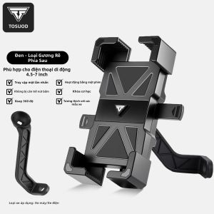 Giá Đỡ Điện Thoại Xe Đạp Đa Năng TOSUOD 360 ° Giá Đỡ Điện Thoại Di Động Chống Sốc Có Thể Điều Chỉnh Cho Điện Thoại 45-72 Inch Phụ Tùng Xe Đạp Địa Hình MTB