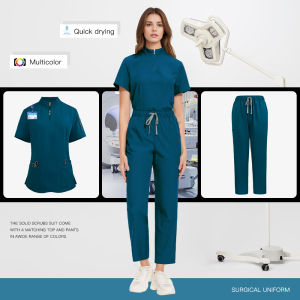 Bộ Đồ Y Tế Nữ Niaahinn Chất Liệu Polyester Pha Elastane Nhiều Màu Dùng Cho Bệnh Viện Thú Y Phòng Khám Nha Khoa Và Phẫu Thuật.