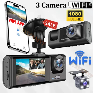 1080P Car Dvr WiFi APP 3/2Lens Dash Cam for Cars Camera for Vehicle Recorder Video Front and Rear Camera  Night Vision Dashcam