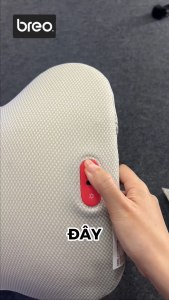 Gối Massage Lưng Breo Back 2 - Êm Ái Chườm Nóng 42℃ Mô Phỏng Massage