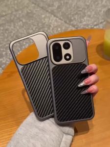 Luxury Carbon Fiber Pattern Hard Acrylic Magnetic For Magsafe Case For OnePlus 15 15T Shockproof Wireless Charging Matte Cover