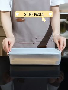 5ชิ้น กล่องใส่อาหารบะหมี่และพาสต้าแบบปิดผนึกสไตล์ญี่ปุ่น - ภาชนะเก็บความสดในครัว - กล่องใสสำหรับจัดระเบียบผลไม้ ผัก ไข่ - กล่องใส่ผักพร้อมฝาปิด - กล่องเก็บอาหารพลาสติกสำหรับตู้เย็น