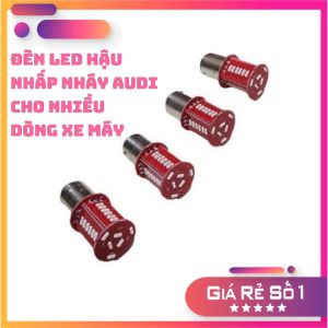 ĐÈN LED HẬU Nháy 2 Chế Độ AUDI và STOP F1 Sáng Mạnh Màu Đỏ Đèn Cảnh báo và Trang Trí Cho Xe Máy