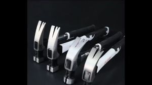OUDISI Palu Kambing Magnet Multifungsi Palu Paku Baja Tahan Karat Square Head Kepala Bulat Pegangan Serat Anti Getaran Claw Hammer Baja Karbon