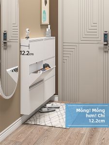DIBIOU | Tủ Giày Nhập Cổng Bằng Thép Mỏng Đứng Narrow Metal Storage