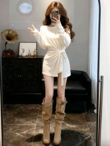 CHANGTONG | Long Sleeve Waist-cinching Top