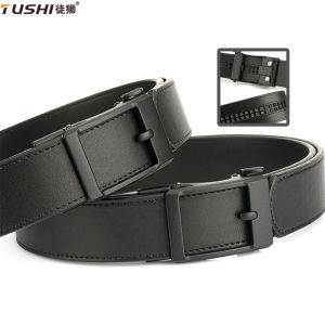 TUSHI Genuine Leather Tactical Belt Luxury Automatic Buckle Belt for Men Belt Designer Belts Men High Quality IPSC Girdle Male