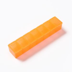 New Hot Premium Portable Small Weekly Pill Box Cases Organizer 7 Day 7 Grids Storage for Medicine Vitamin Supplements Fish Oils