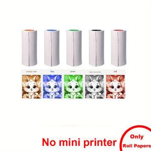 [Portable Thermal Printer] Portable Mini Wireless Thermal Printer Color Photo Print Inkless Gift for Labels57*25mm