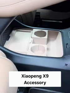 XPENG X9 กล่องเก็บวัสดุซิลิโคนรอยขีดข่วนทนต่อการสึกหรอ กล่องเก็บของด้านล่าง แผ่นควบคุม อุปกรณ์ตกแต่ง สินค้าราคา Early Bird