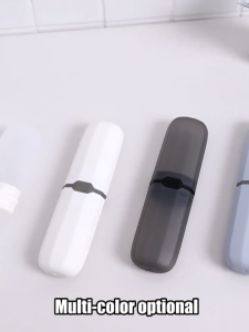 JS SHOP Portable Travel Toothbrush Case Box Toothpaste Holder Storage Organizer