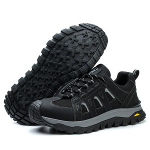 Men Summer Steel Toe Safety Work Boots Breathable Wear Resistant Impact Puncture Proof Construction Shoes