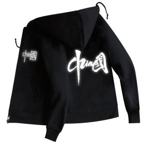 Áo Hoodie Phong Cách Trung Quốc Áo Khoác Báo Sư Tử Dạ Quang Mẫu Mới Trào Lưu Cả Nước 2024 Cho Nam Áo Chữ Trung Quốc Phản Quang Hàng Trong Nước Cổ Điển