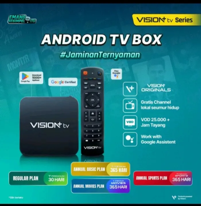 MNC PLAY BOX #VISION+ TV #ANDROID BOX TV #STB MNC