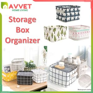 AVVET Storage Box Keranjang Perlengkapan Rumah Multifungsi Box Organizer Tempat Penyimpanan Multifungsi
