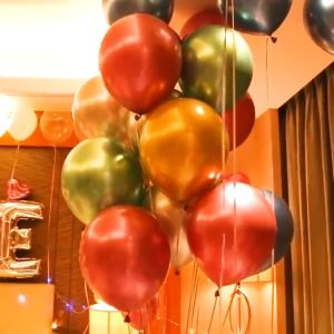 Balon Latex Chrome 12 Inch Double Metalik Isi 50 Pcs Untuk Perlengkapan Pesta Ulang Tahun