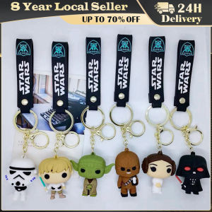 Creative Cartoon Disney Star Wars Black and White Warriors Figue Keychain Car Pendant Bag Wholesale Special Gifts Key Holder Tag