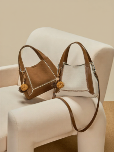 Josiny | Retro Brown Bucket Handbag