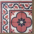 Ubin / tegel lantai klasik motif ukuran 20x20. 