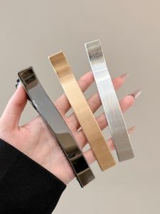 Korean Style Large Size Metal Hair Clips Womens Simple Elegant Duckbill Hair Grips Hair Accessories for Back of Head Updo