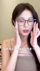 Kính cận thị form đường Chân mày nửa viền xịn đẹp màu đen bạc siêu xinh mã T8821