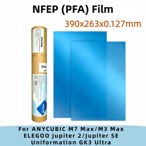 VOLFAN 2Pcs PFA Film 13 Inch 390x263x0.127mm NFEP Film For ANYCUBIC Photon M7 Max M3 Max ELEGOO Jupiter SE /Jupiter 2 3D Printer