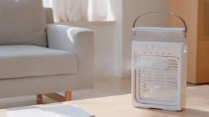 MeeGoo Air Cooler Fan Portable Air Conditioner USB Electric Fan 7 Colors Light Mist Air Humidifier