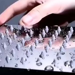 BLINGOO 8 Inch Ultra Thin Rain Shower Head: A Supercharged Square Sprinkler Top Spray Water Bath