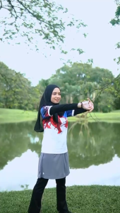 [READY STOCK] SPORT SKIRT EXTENDED MUSLIMAH JERSEY MICROFIBRE SIZE S M L XL 2XL 3XL [FIT FROM 22 INCH - 49 INCH]