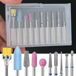 10Pcs/Lot Nail Polishing Head for Remove Gel Polish Dead Skin Cuticle Grinding Bits Nail Files Manicure Pedicure Polishing Tools