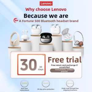Lenovo | New Semi In-Ear True Wireless Noise-Cancelling Bluetooth Headphones