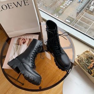 Size 35-40 Womens Fashion Shoes Thick Soled Thin Martin Boots and High Heel Rider Boots