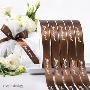 Colorful Silk Ribbon Large Roll Polyester Baking Flower Bouquet Arrangement Packaging Decoration Satin Ribbon Birthday Cake Decoration