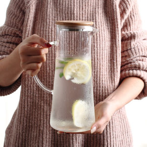 Large Capacity Cold Water Pitcher Borosilicate Glass