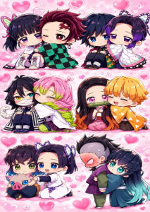 Kayou | Cute Anime Group D-Demon S-Slayer Oil Painting By Number DIY Wall Decor for Game Room or Living Room Gift