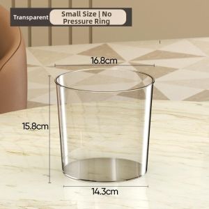 OME | Transparent Narrow Large Household Acrylic Trash Bin