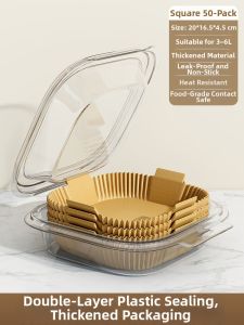 YNQN | Non-Stick Air Fryer Grease Proof Paper Sheets