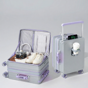 Expandable Side-opening Roller Suitcase 20 Inches