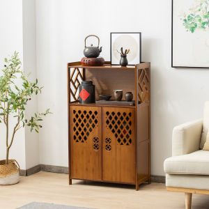 MUBENZHI | New Chinese Style Bamboo Storage Sideboard