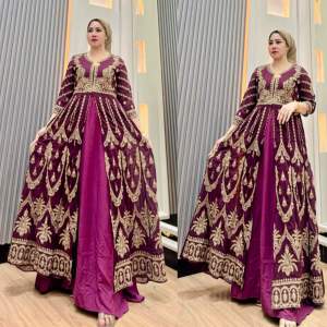 GAMIS HINDI RAYON BORDIR TERBARU