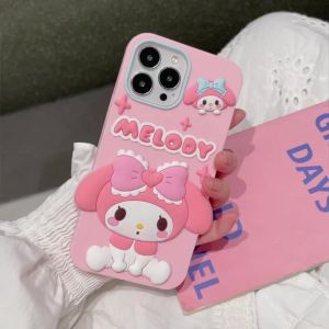 Sanrio | Cute Star Cinnamoroll Melody Phone Case For iPhone 11 12 13 14 15 16 17 Pro Max 14 15 17 Pro Shockproof Soft Silicone Back Cover