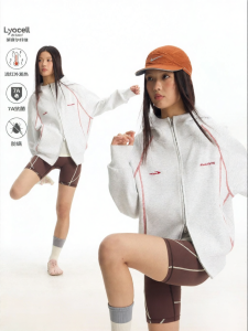 JNXS | Áo Hoodie Knit Ôm Body Màu Đối Chọi